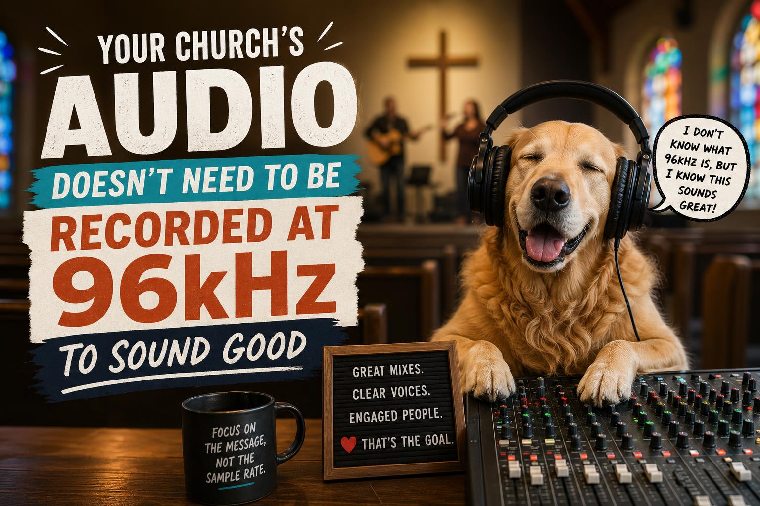 Your Church's Audio Doesn't Need to Be Recorded at 96kHz to Sound Good