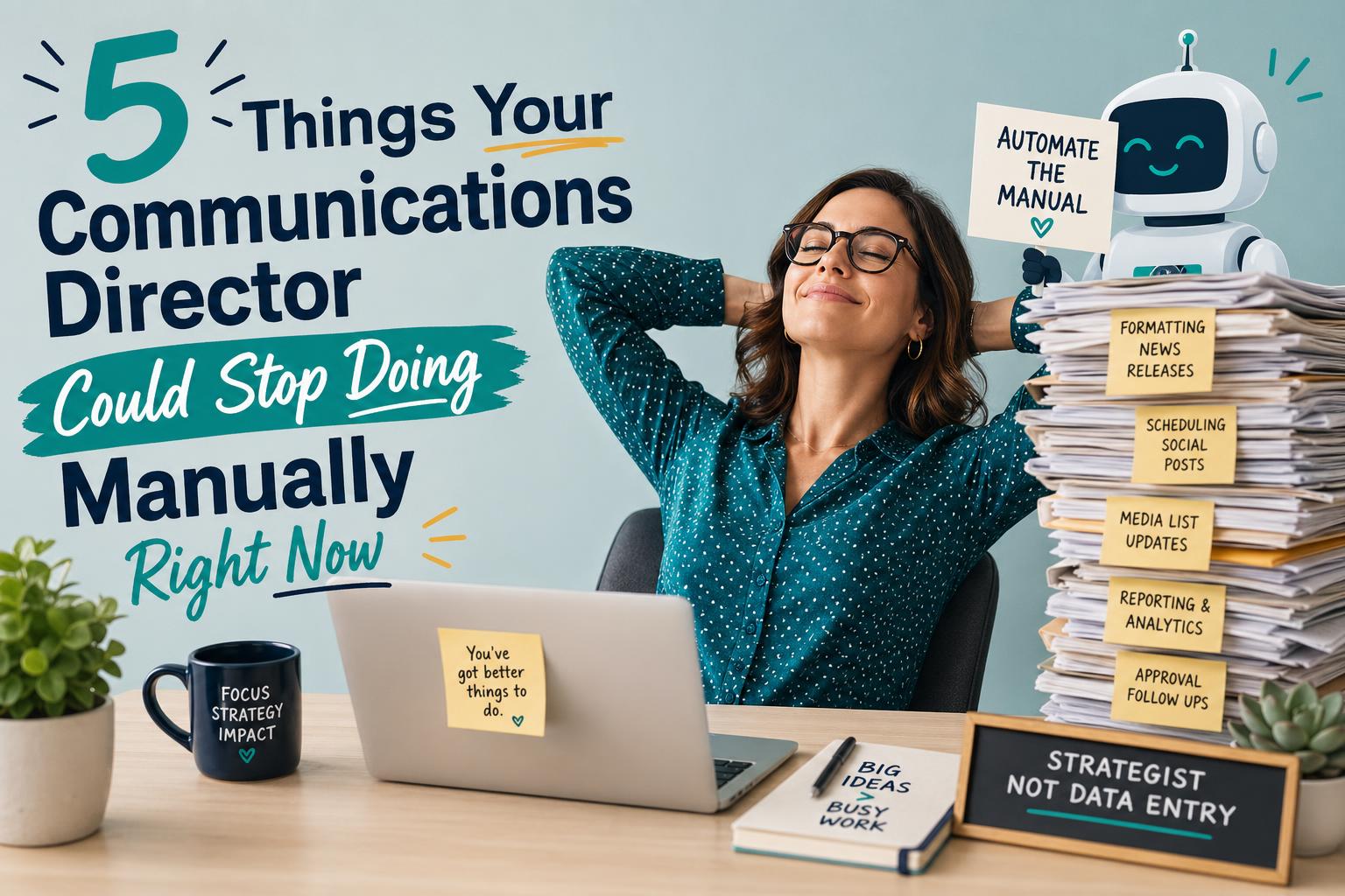 Five Things Your Communications Director Could Stop Doing Manually Right Now