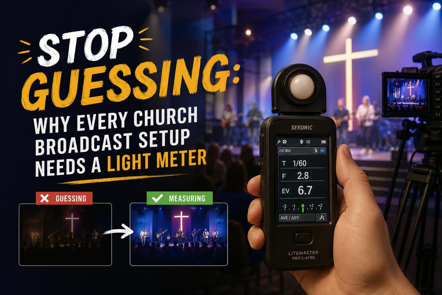 Stop Guessing: Why Every Church Broadcast Setup Needs a Light Meter